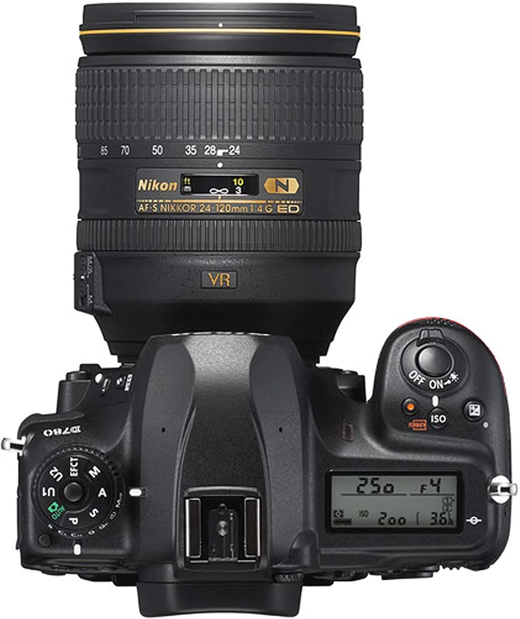D780 DSLR Camera with 24-120mm VR and 70-300mm VR Lenses + 32GB Card, Tripod, Flash, and More 19pc Bundle