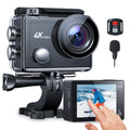 WF Action Cam 4K 60FPS 24MP Sport Camera 40M Underwater Camera Waterproof with Touch Screen Vlog Camera EIS Remote Control  170° Wide Angle