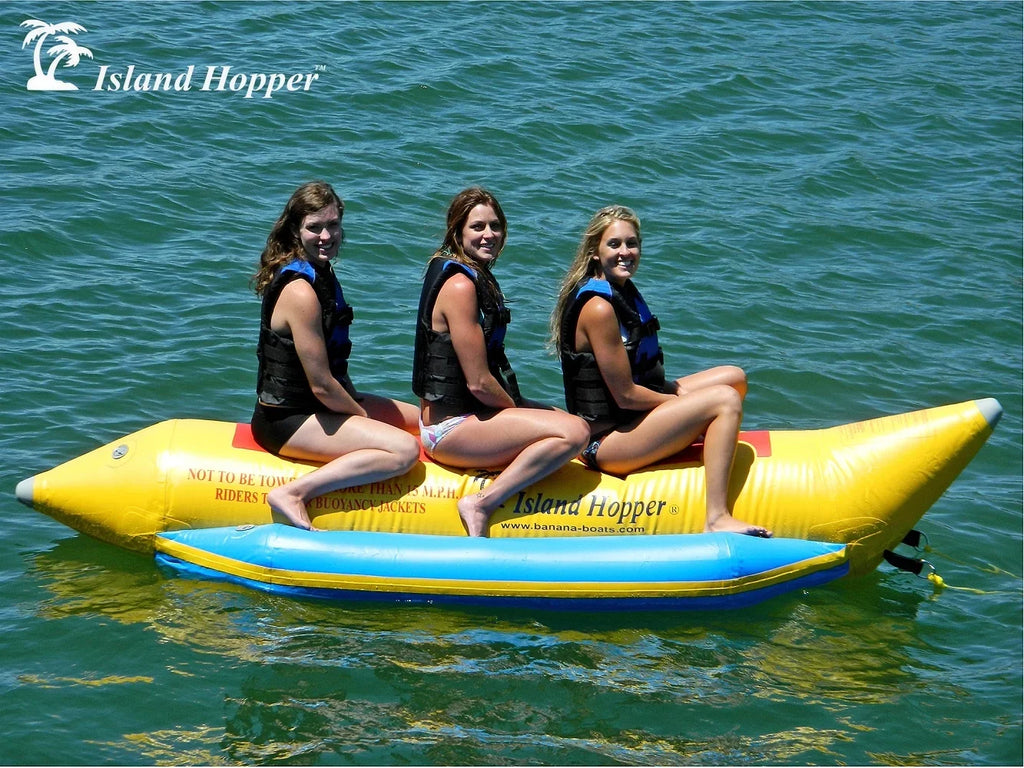 Aqua Sports 420-3 3 Passenger  13 feet in-line Seats Island Hopper Recreational Banana moisture Sled