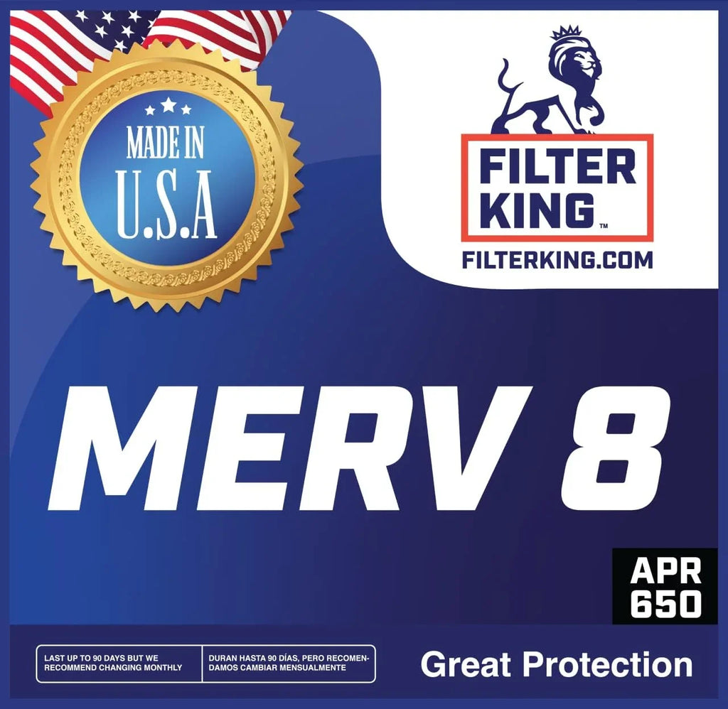 Filter King 9x49x1a Air Filter | 4-PACK | MERV 8 HVAC Pleated A/C Furnace Filters | MADE IN USA | Actual Size: 9 x 49 x .75"