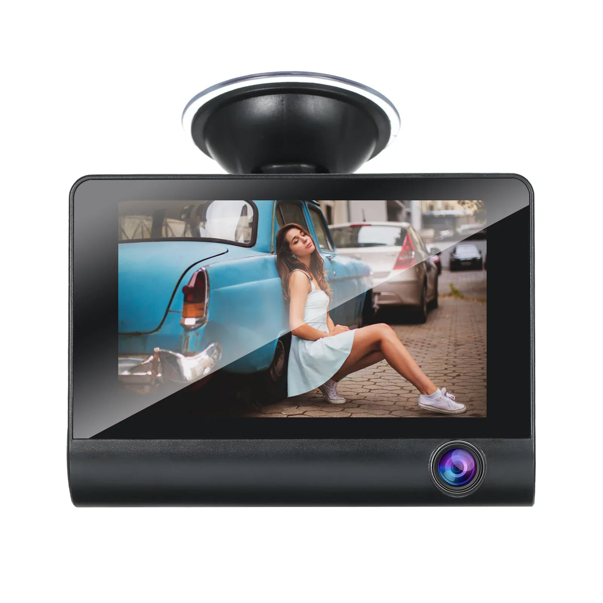 Capture Every Detail， Nebublu Dash Cam, 1080P Full HD Front and Rear Dual Camera, 4 Inch IPS Screen, Loop Recording, Motion Detection, Parking Monitor!