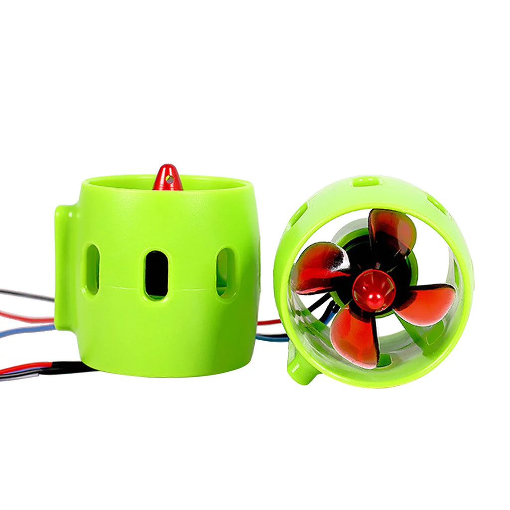 Suzicca 1000KV Underwater Brushless Motor Clockwise with with 4-Blade Propellers 12-24V Waterproof Electric Motor Drive Engine for  Bait craft Nest Ship
