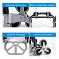 TOPATY Moving Dolly For Stairs | Heavy Duty Collapsible Trolley With Wheels | Portable Folding Truck For Luggage, Moving, Travel, Shopping, Workplace, Warehouse Distribution