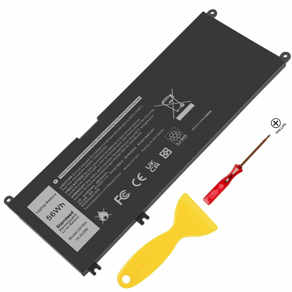 FOR  INSPIRON - 7773 7577 7778 56WH LAPTOP BATTERY 56WH J9NH2 33YDH