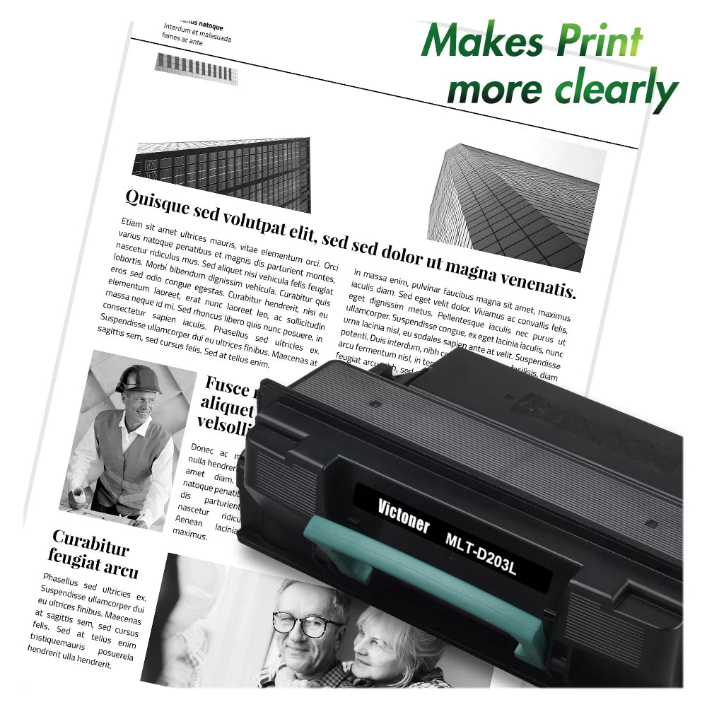 Victoner 3-Pack suitable Toner for  MLT-D203L Use With ProXpress SL-M3320ND M3820 M3820ND M3820DW M4020ND Ptiner Black