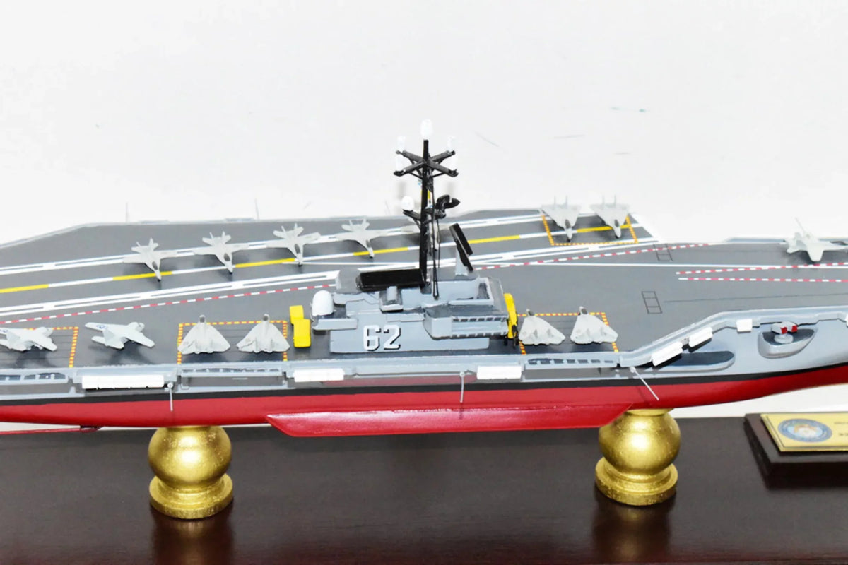 USS Independence CV-62 Aircraft Carrier Model,Navy,Scale Model,Mahogany,Forrestal Class