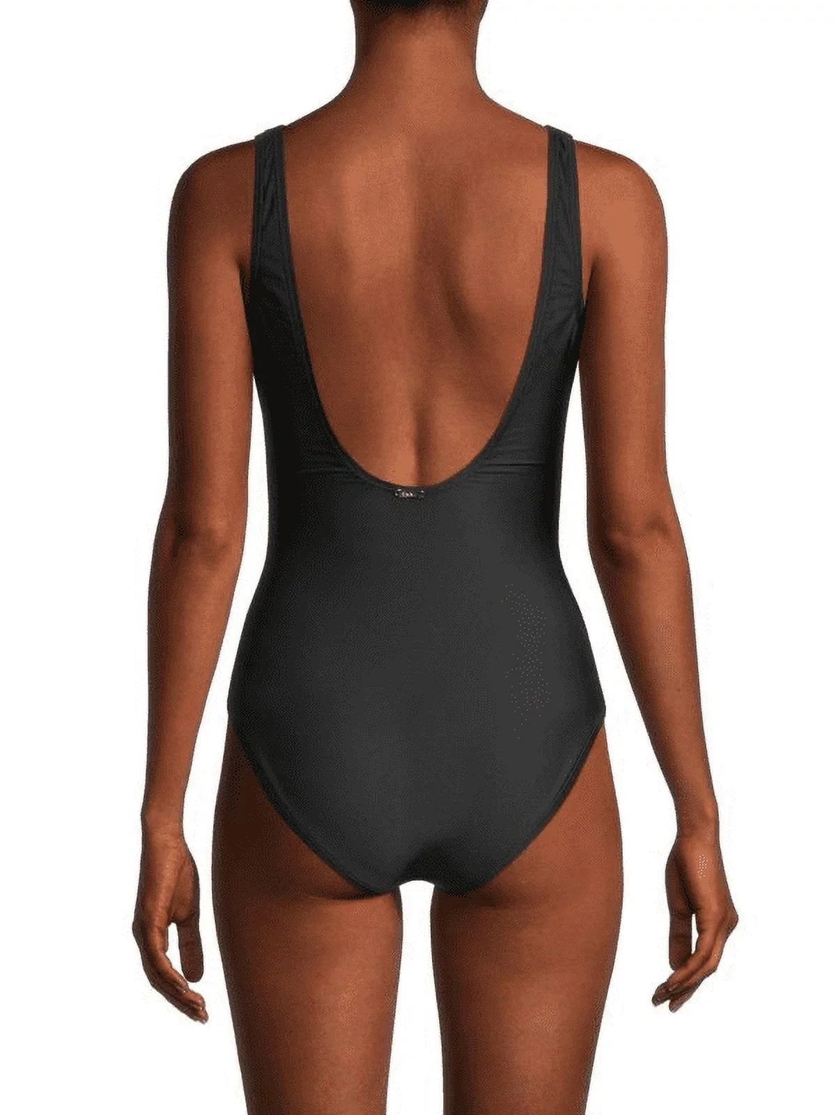 DKNY BLACK Peek-a-Boo Twist One-Piece Swimsuit, US 6