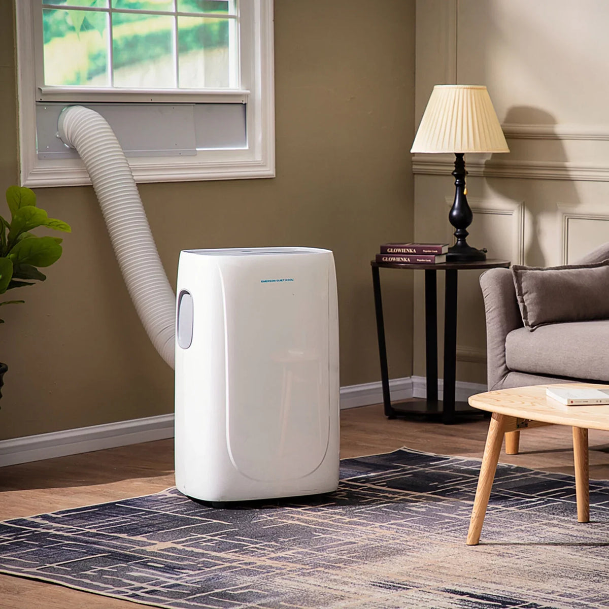 Ft.. Emerson Quiet Kool SMART Portable Air Conditioner with Remote, Wi-Fi, and Voice Control for Rooms up to 300-Sq
