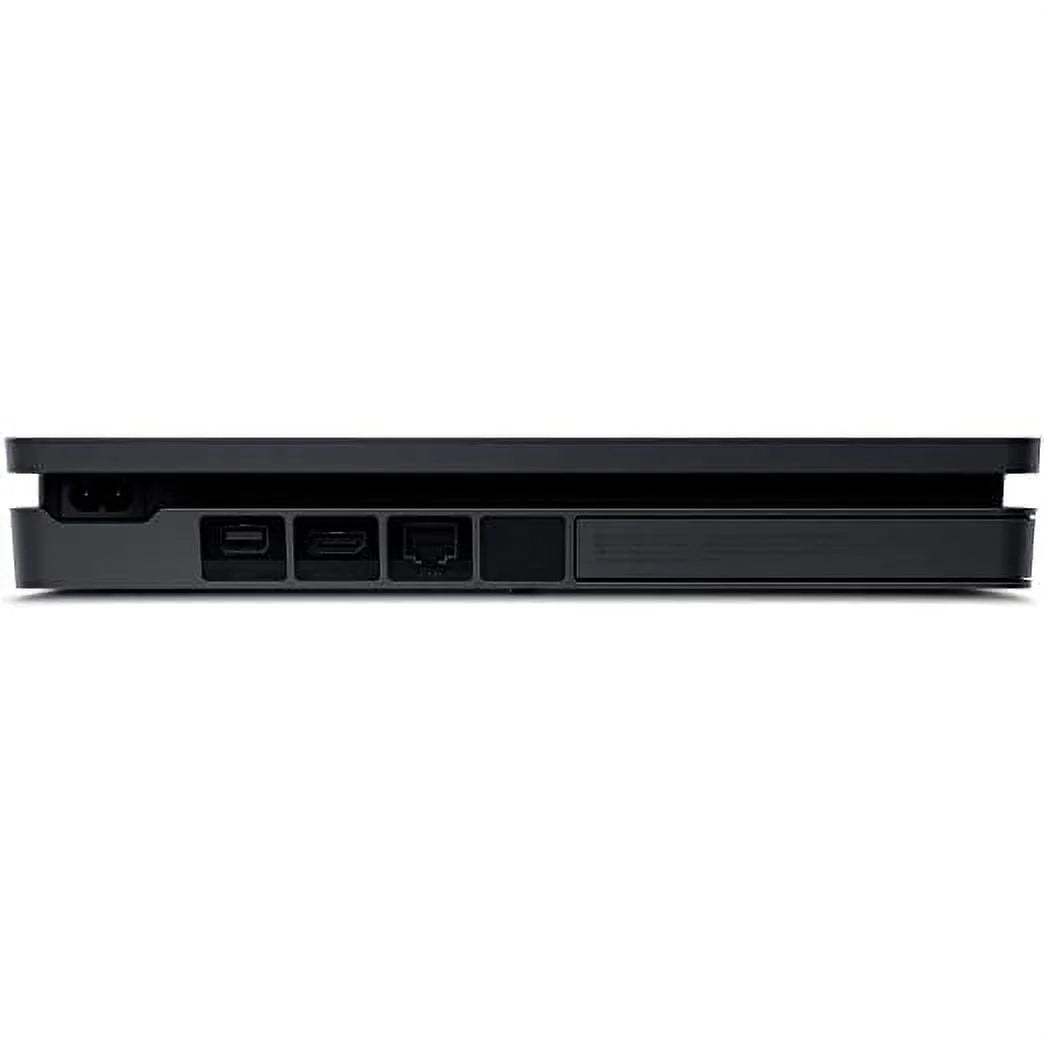 2215B PlayStation 4 Slim 1TB Gaming Console Black, HDMI Cable 2 Controller With BOLT AXTION Cleaning Kit Bundle Like New