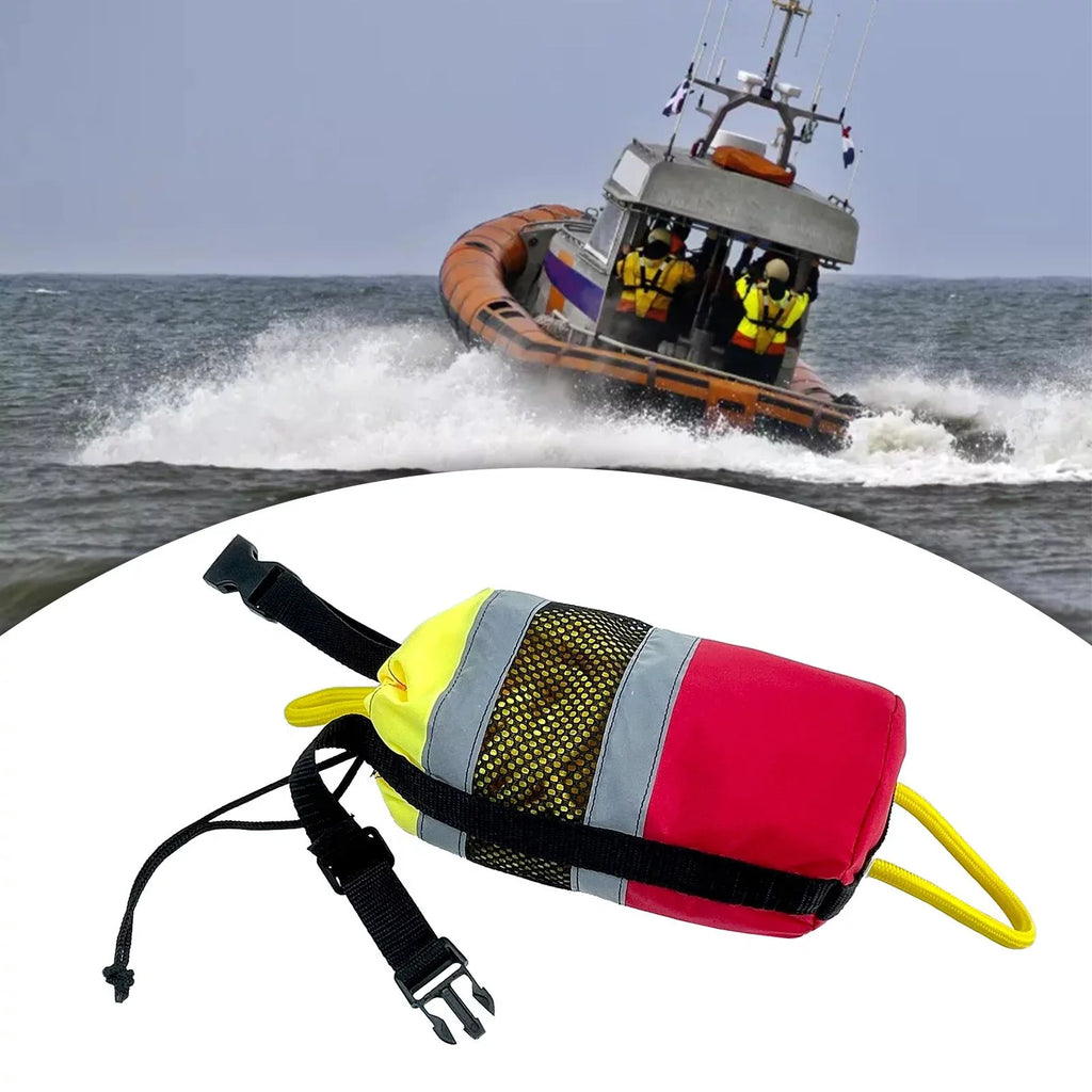 Throwable Throw Bag Flotation Device Reflective Throw Rope Portable 21M Boater's Throw Bag for Fishing aqua Sports Rafting Kayak