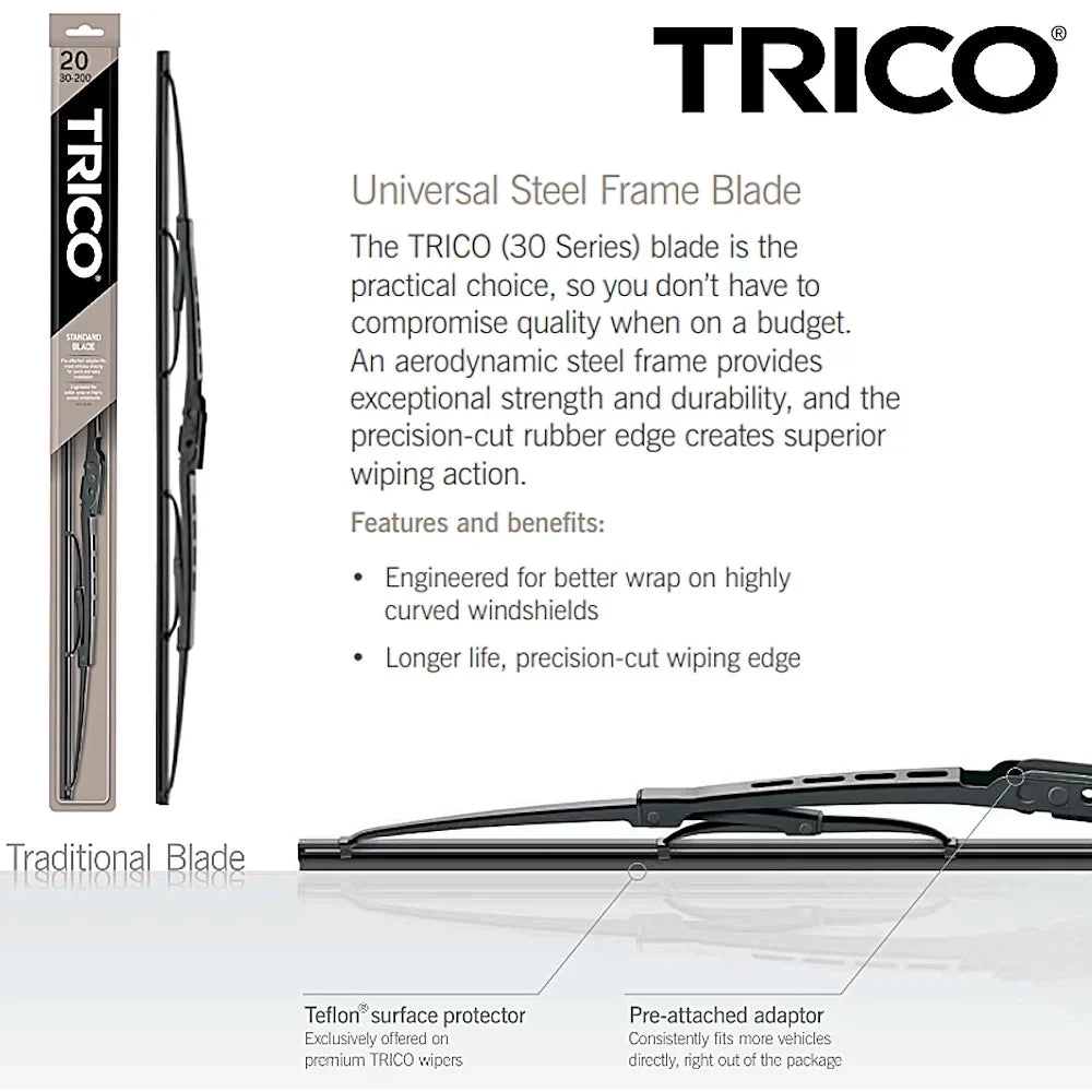 Wiper Blades (Set of 3) w/Rear Wiper appropriate with 2018 Hyundai Santa Fe Sport
