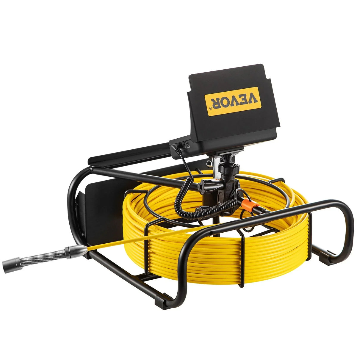 VEVOR Sewer Camera - 98.4 FT Cable, 4.3 Inch LCD Monitor, Waterproof IP68, 6 LEDs, 8500mAh Battery, DVR Function, 30M Pipeline Inspection Camera