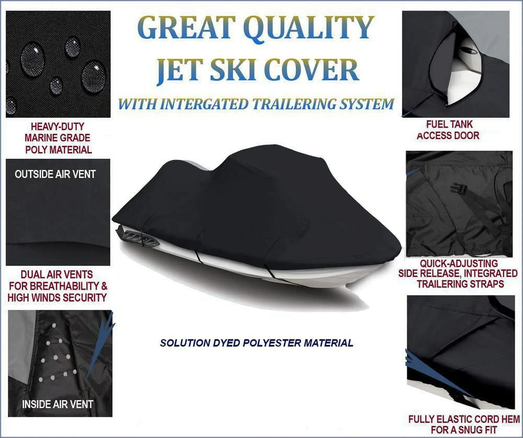 BLACK 600 DENIER JetSki shield suitable for Watercraft Jet Ski PWC wrap Yamaha VXR 2015 2016 2017